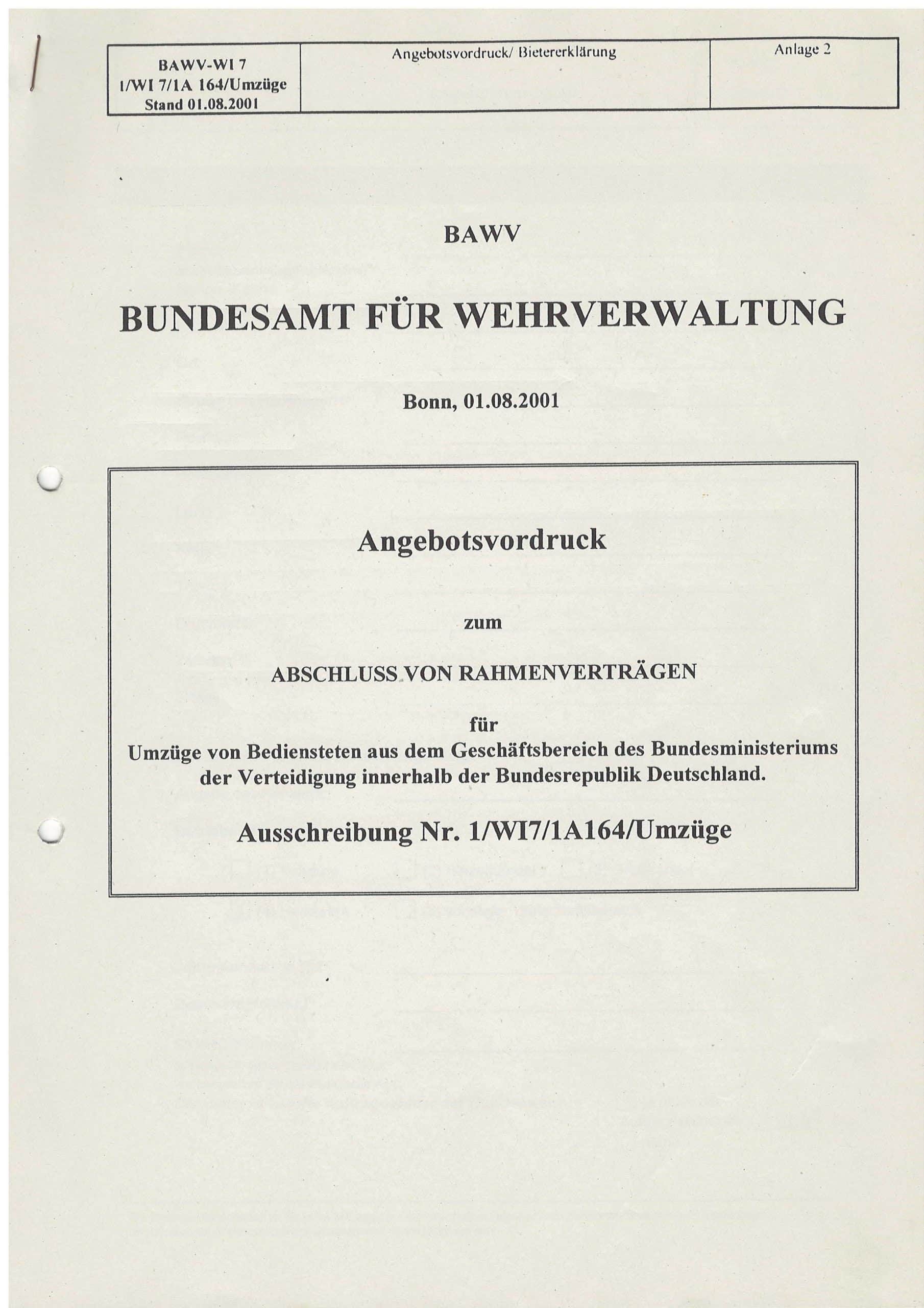 Aschreiben bundeswehr